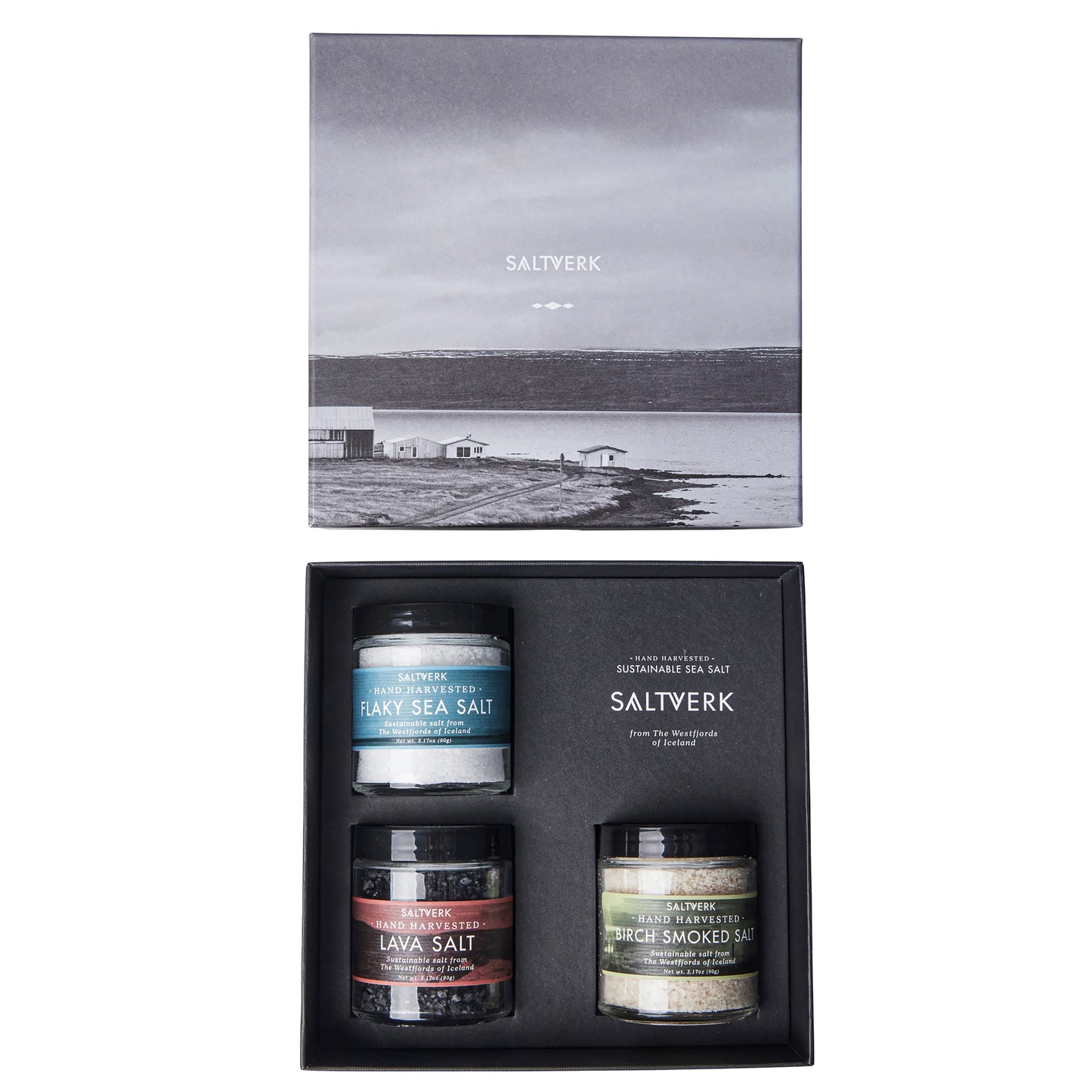 Luxury Gift box - Pure, Lava & Birch Hand-Harvested Salts