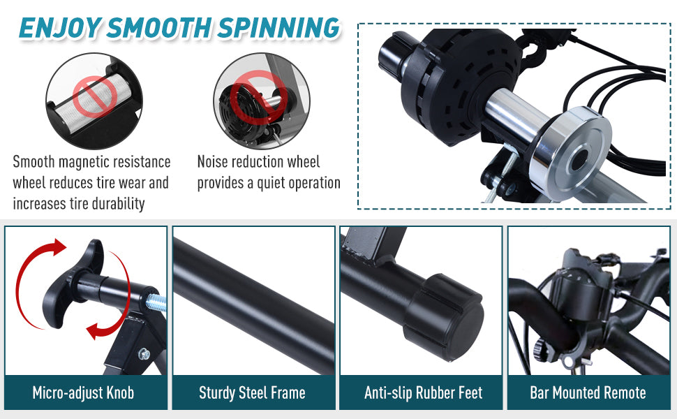 Soozier Indoor Magnetic Bike Bicycle Trainer