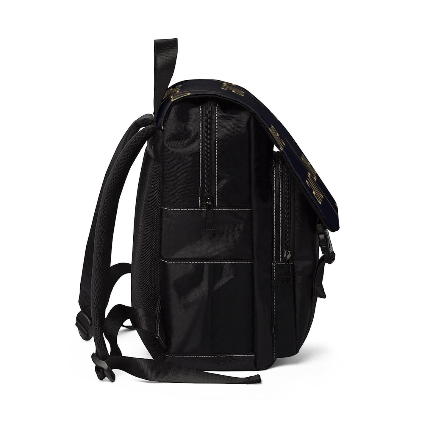 Uniquely You Backpack Bag - Half-Flap / Love Print - Black / B08617