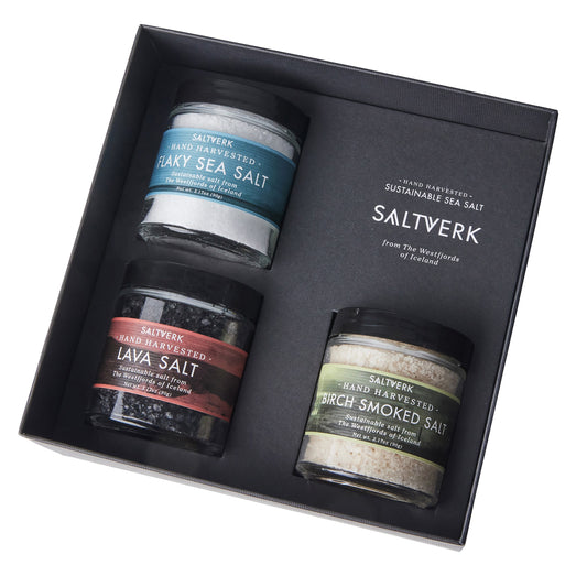 Luxury Gift box - Pure, Lava & Birch Hand-Harvested Salts